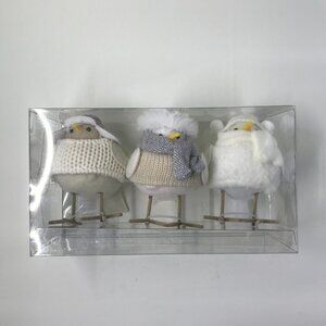 Target 3 Piece Featherly Friends Birds Christmas/Winter 2023 Mini's in white